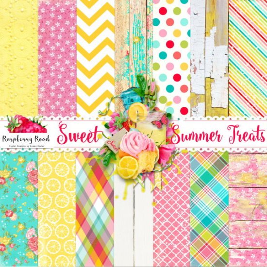 Sweet Summer Treats Paper Set - Click Image to Close