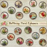 Bottlecap Floral Ephemera Bottlecap Floral Ephemera