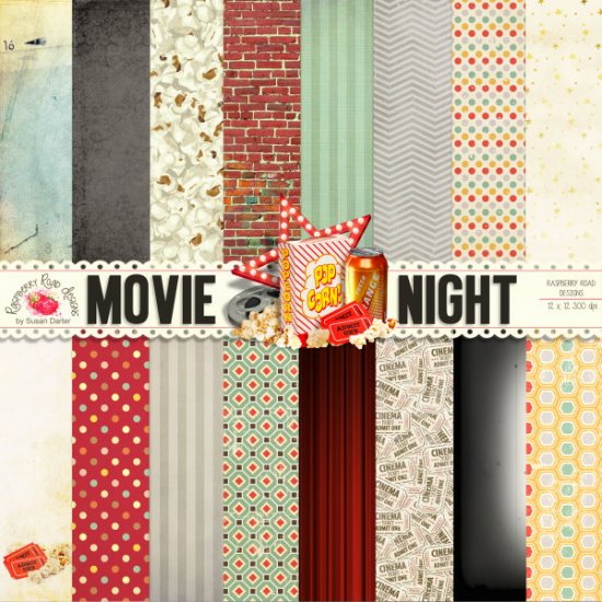 Movie Night Paper Set