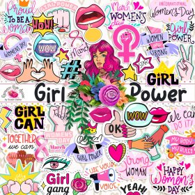 Girl Power Stickers