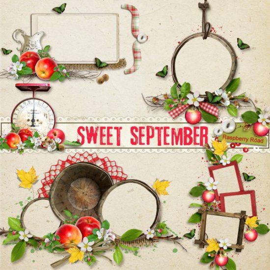 Sweet September Cluster Set - Click Image to Close