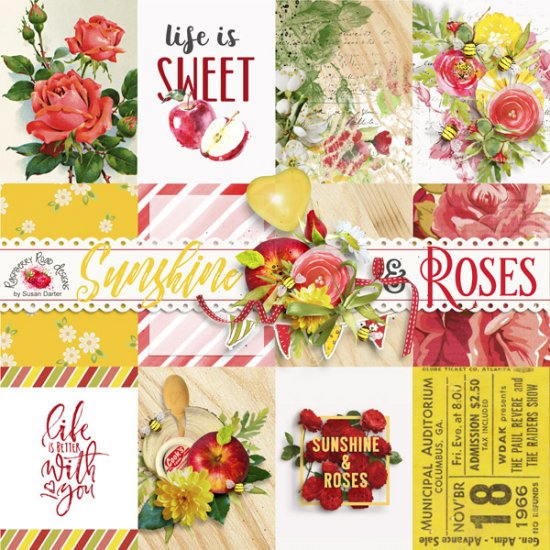 Sunshine And Roses Journal Cards - Click Image to Close