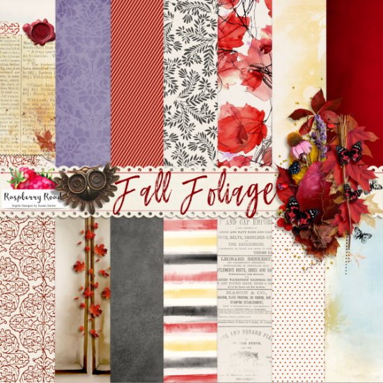 Fall Foliage Paper Set - Click Image to Close