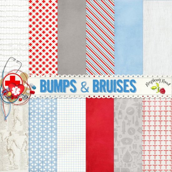 Bumps & Bruises Paper Set - Click Image to Close