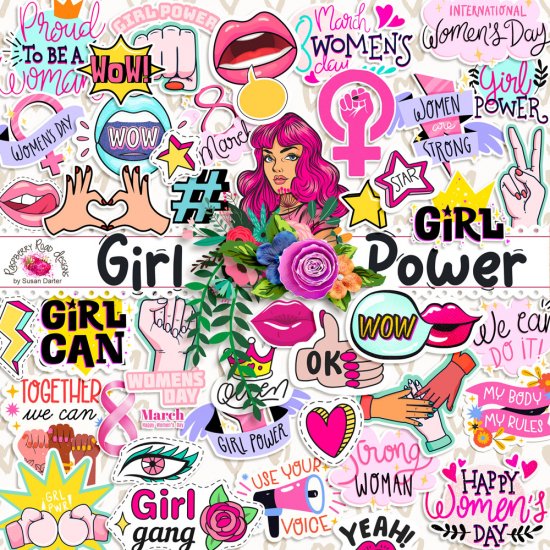 Girl Power Stickers - Click Image to Close