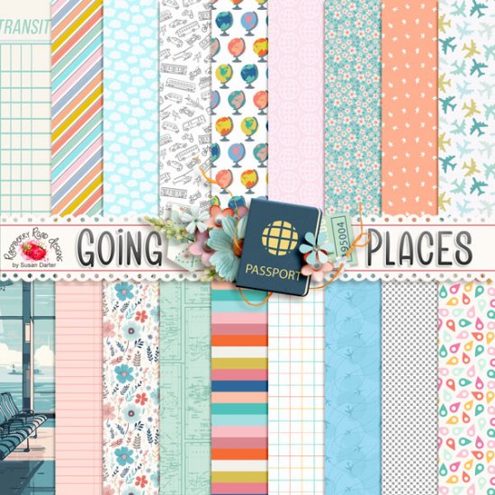 Going Places Paper Set - Click Image to Close