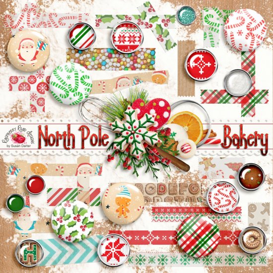 North Pole Bakery Washi & Flairs - Click Image to Close