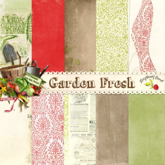 Garden Fresh Paper Set - Click Image to Close