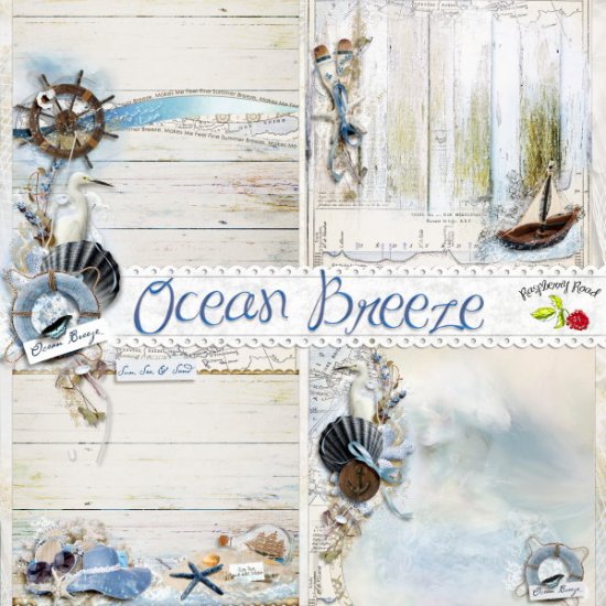 Ocean Breeze Stacked Papers - Click Image to Close