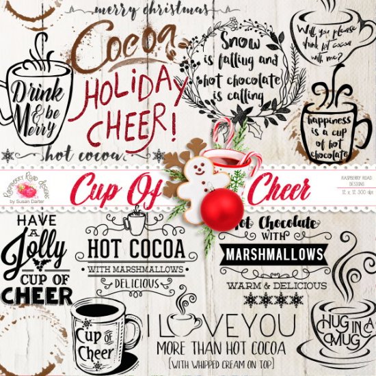 Cup Of Cheer Word Art