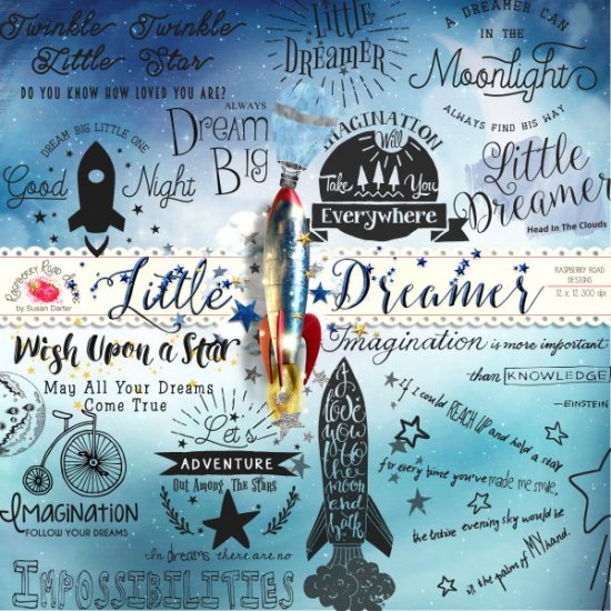 Little Dreamer Word Art - Click Image to Close