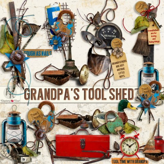 Grandpa's Tool Shed Side Clusters - Click Image to Close