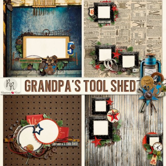 Grandpa's Tool Shed QP Set - Click Image to Close