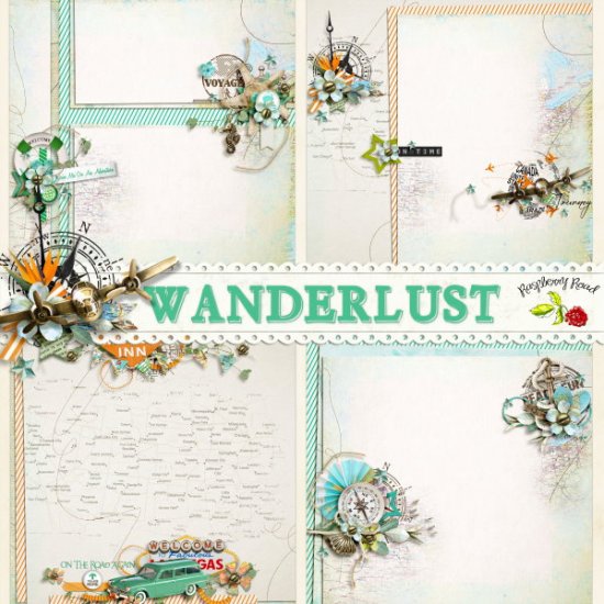 Wanderlust Stacked Papers - Click Image to Close