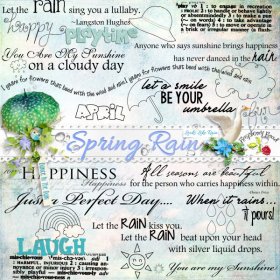 Spring Rain WordArt