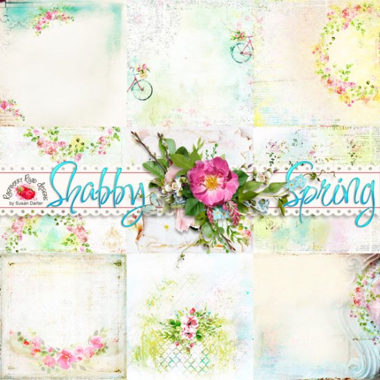 Shabby Spring Art Papers - Click Image to Close