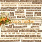 Calico Patches WordArt Calico Patches WordArt