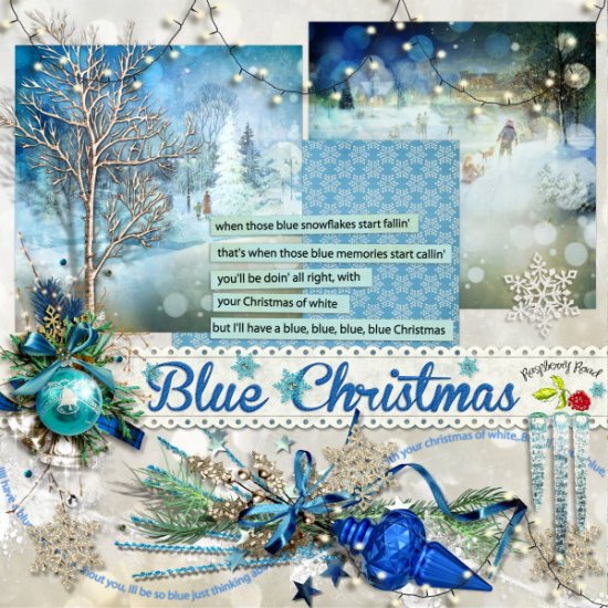 Blue Christmas Mini Kit