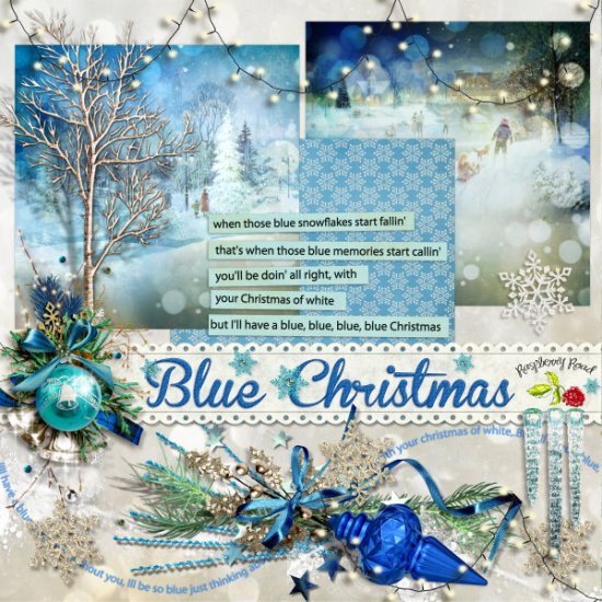 Blue Christmas Mini Kit - Click Image to Close