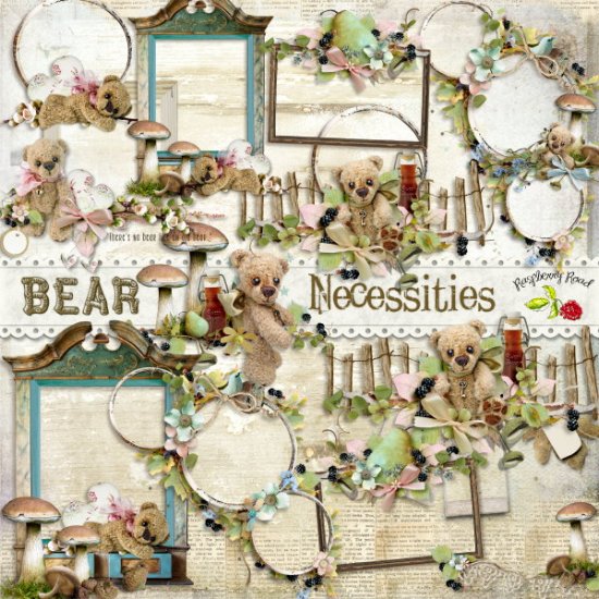 Bear Necessities Cluster Set - Click Image to Close