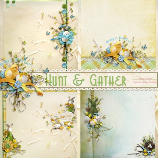 Hunt And Gather Stacked Papers - Click Image to Close
