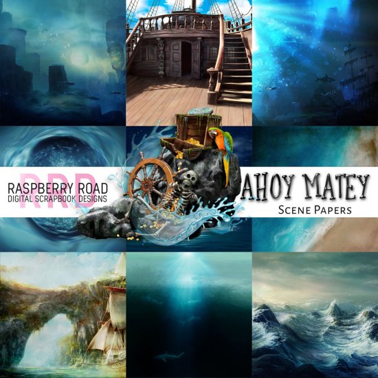 Ahoy Matey Scene Papers - Click Image to Close