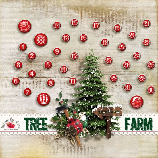 Tree Farm Number Set - Click Image to Close