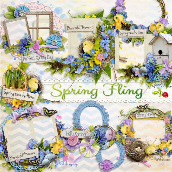Spring Fling Cluster Set - Click Image to Close