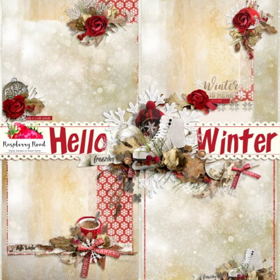 Hello Winter Stacked Papers - Click Image to Close
