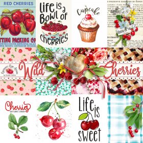 Wild Cherry Journal Cards