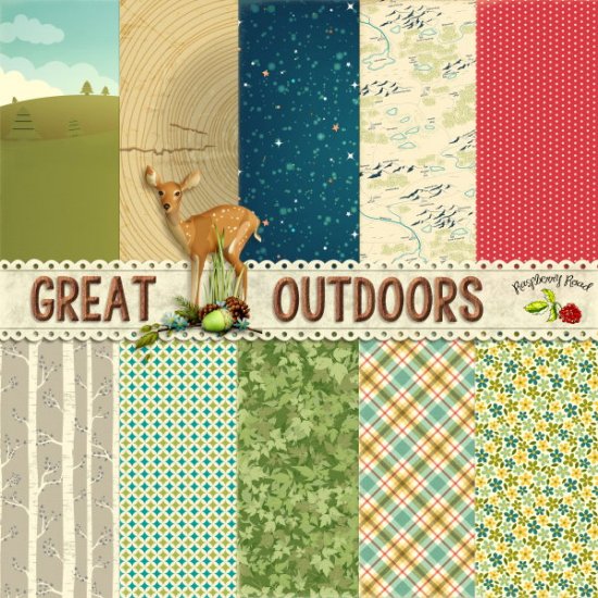Great Outdoors Paper Set 1 - Click Image to Close