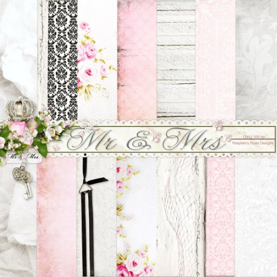 Mr & Mrs Paper Set - Click Image to Close