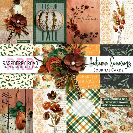 Autumn Evenings Journal Cards - Click Image to Close