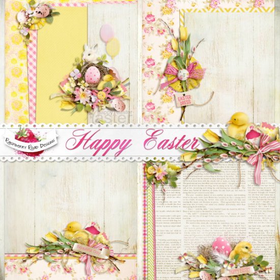 Happy Easter Stacked Papers - Click Image to Close