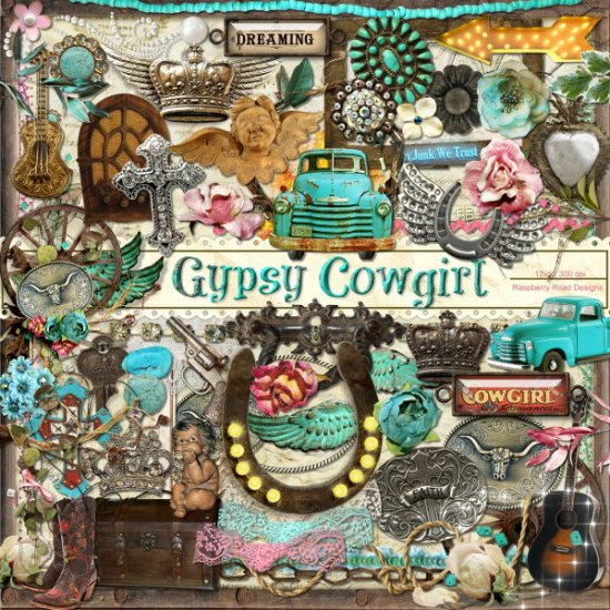 Gypsy Cowgirl Element Set - Click Image to Close