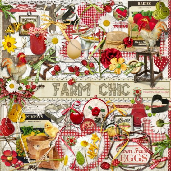 Farm Chic Two Element Set - Click Image to Close