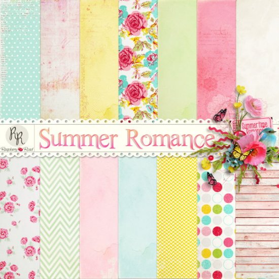 Summer Romance Paper Set - Click Image to Close