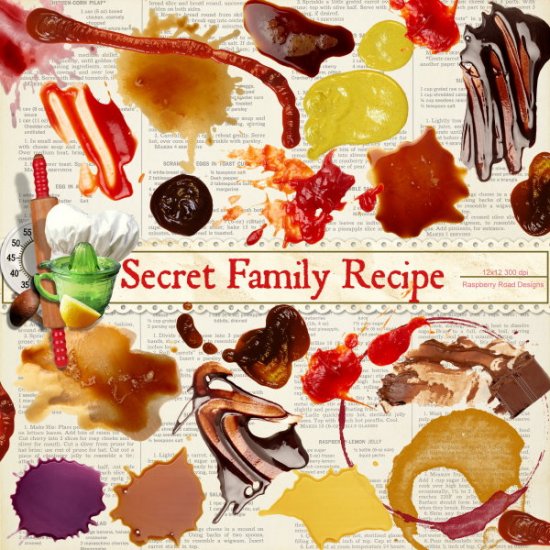 Secret Family Recipe Food Splats - Click Image to Close