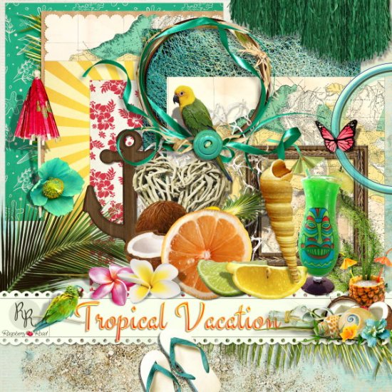Tropical Vacation Mini Kit - Click Image to Close
