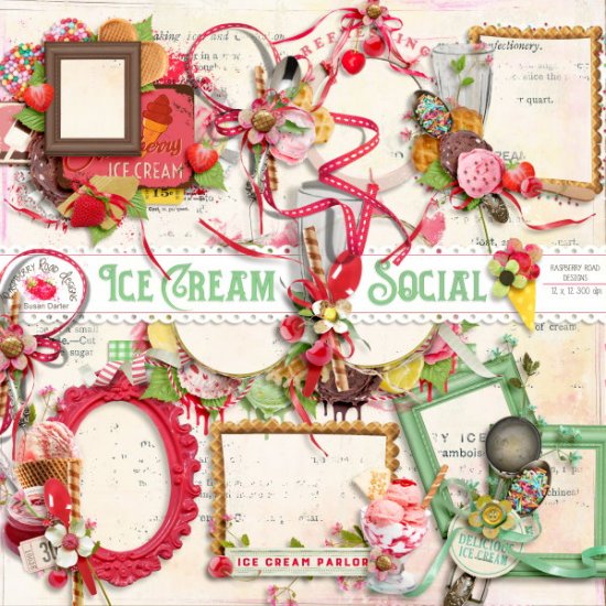 Ice Cream Social Cluster Set - Click Image to Close