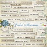Faded Memories WordArt Faded Memories WordArt