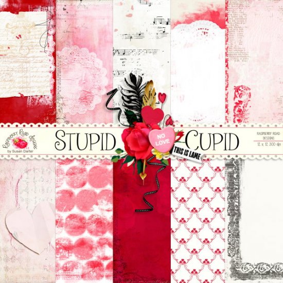 Stupid Cupid Paper Set - Click Image to Close