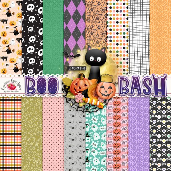 Boo Bash Paper Set 2 - Click Image to Close