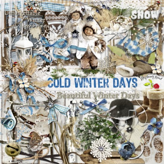 Cold Winter Days Element Set - Click Image to Close