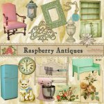 Raspberry Antiques Set 4
