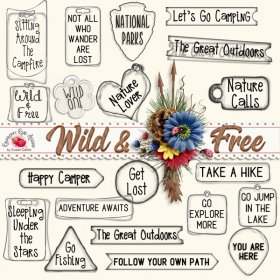 Wild & Free Acrylic Labels