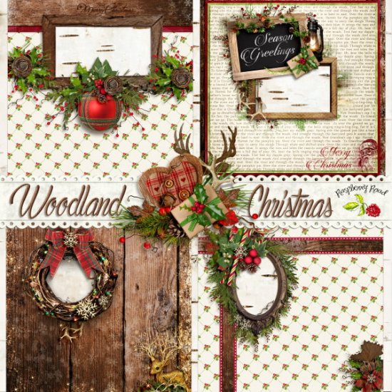 Woodland Christmas QP Set - Click Image to Close