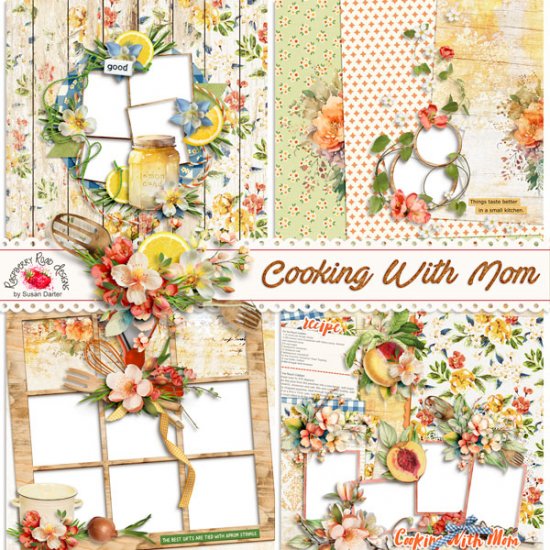 Cooking With Mom QP Set - Click Image to Close