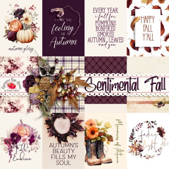 Sentimental Fall Journal Cards - Click Image to Close