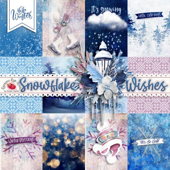 Snowflake Wishes Journal Cards